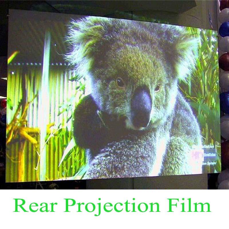 Holographic Projection Film Adhesive Rear Screen 1PCS 1.52M X1M/ 40inchx60inch With 4 Different Colors Window Stickers