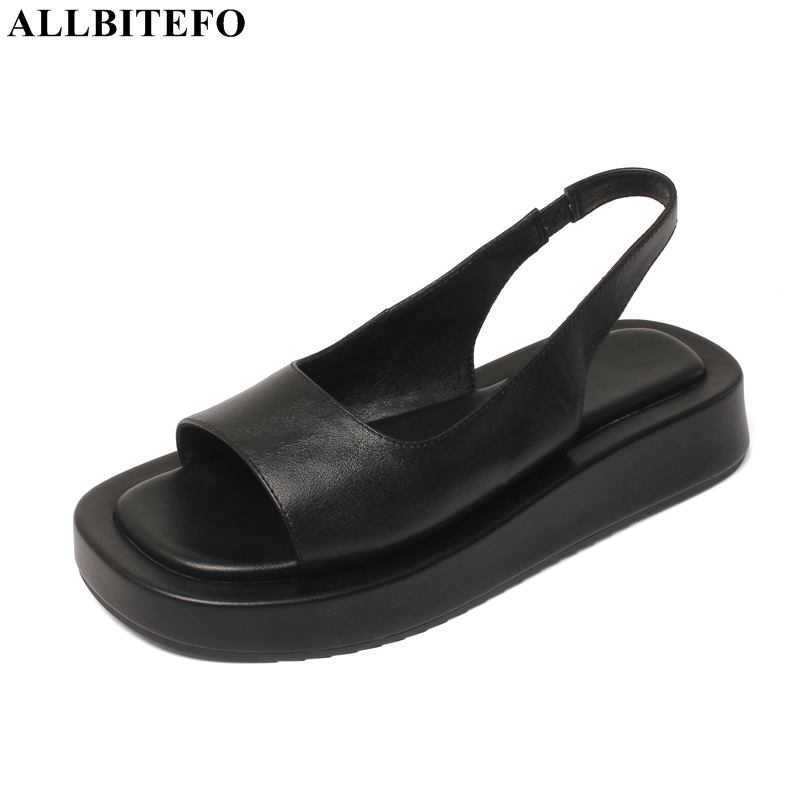 ALLBITEFO Comfortable Waterproof Platform Sandals Soft Genuine Leather Women Heels Sandals Summer Fashion Girls Shoes Sandals 210611, As picture
ALLBITEFO Comfortable Waterproof Platform Sandals Soft Genuine Leather Women Heels Sandals Summer Fashion Girls Shoes Sandals 210611, As picture