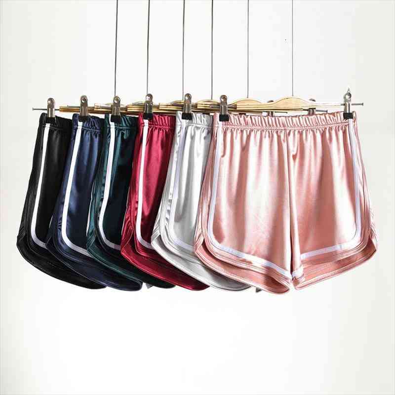 Women High Waist Slim Satin Shorts Sporting Shorts Elastic Waist Female Home Casual Short Feminino Summer Fitness Shorts, White;black
Women High Waist Slim Satin Shorts Sporting Shorts Elastic Waist Female Home Casual Short Feminino Summer Fitness Shorts, White;black