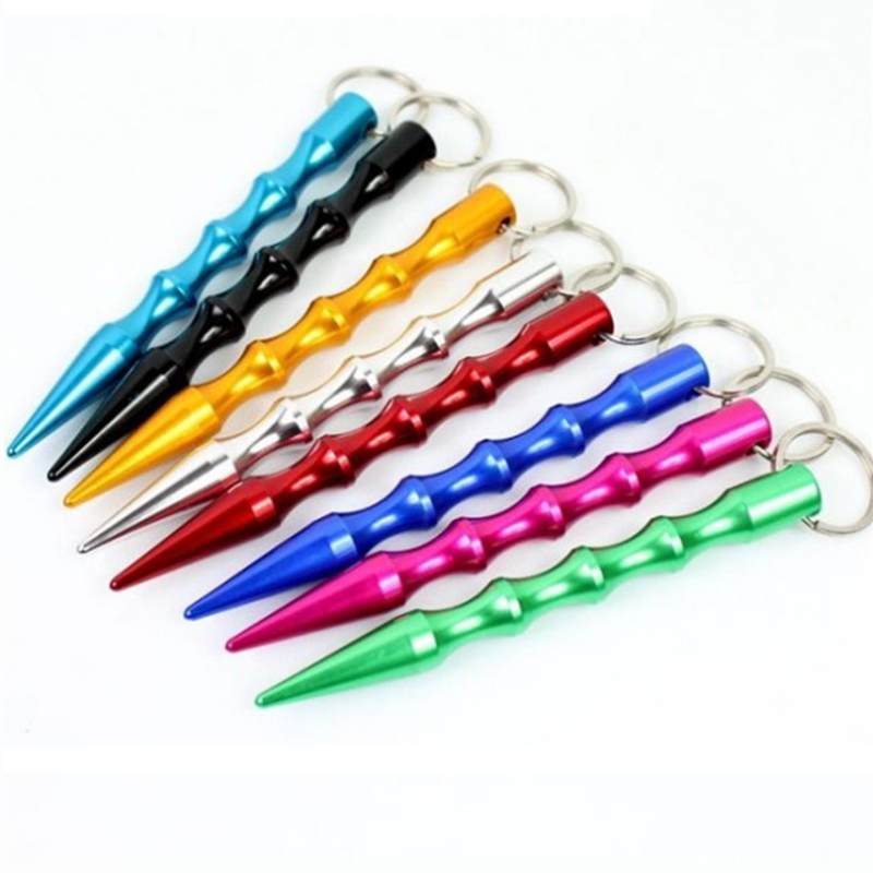 Press Elevator Tool Aluminum Self Defense weapons Safety For Women Girl Outdoor Tactical anti-wolf pen Spike Stick Keychain Key Chain
Press Elevator Tool Aluminum Self Defense weapons Safety For Women Girl Outdoor Tactical anti-wolf pen Spike Stick Keychain Key Chain