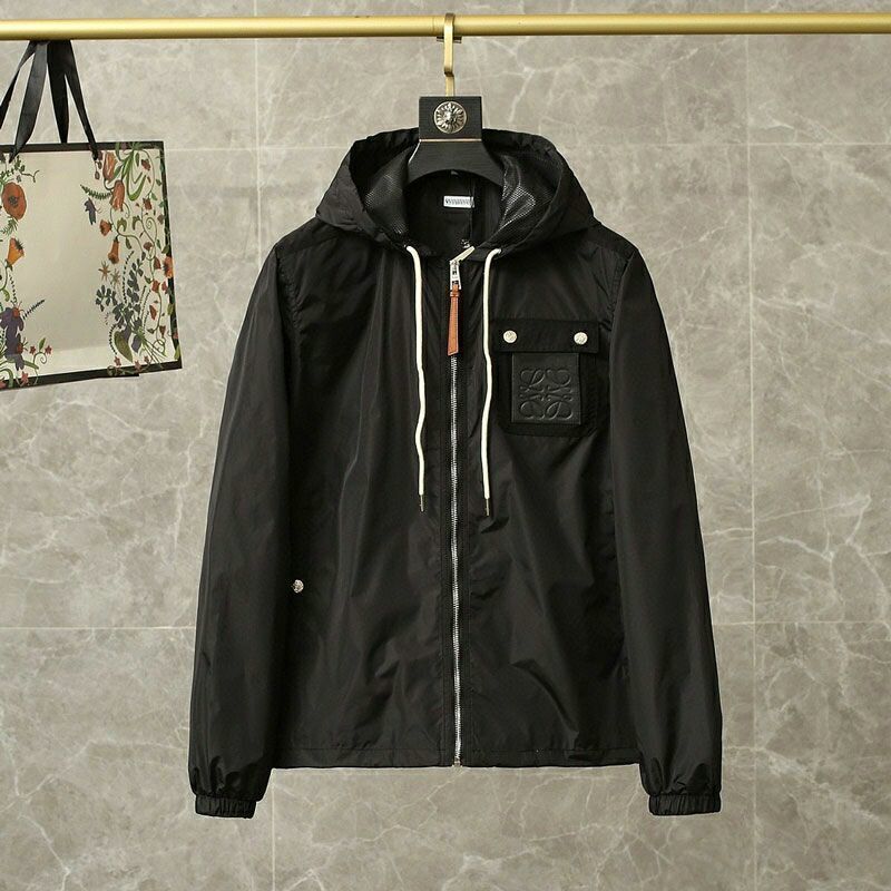 Men's and Women's loewe Hooded Jacket Fashion Solid Color Printing Zipper Long-sleeved Windbreakers, Tan;black
Men's and Women's loewe Hooded Jacket Fashion Solid Color Printing Zipper Long-sleeved Windbreakers, Tan;black