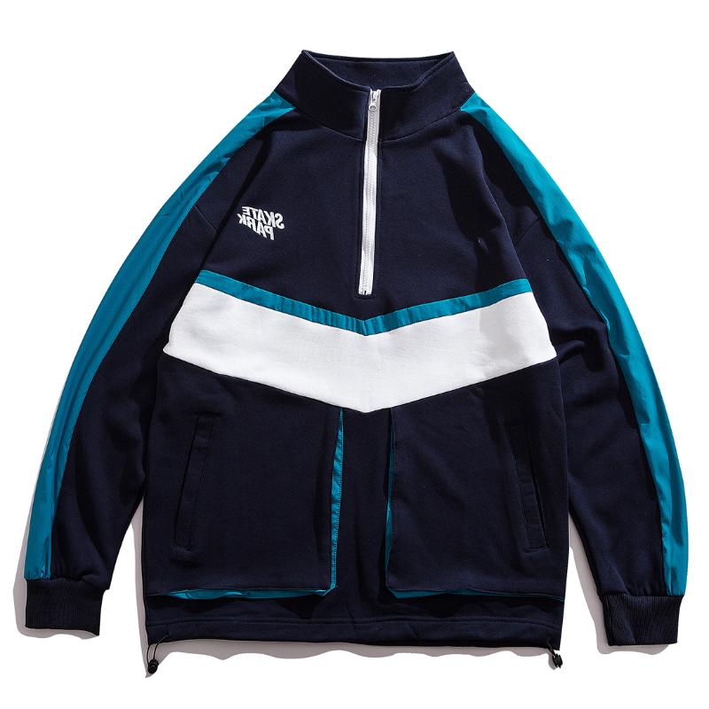 Men's Hoodies & Sweatshirts Color Block Patchwork Pockets Stand Pullover Men 2021 Harajuku Hip Hop Casual Cotton Fashion Streetwear, Black
Men's Hoodies & Sweatshirts Color Block Patchwork Pockets Stand Pullover Men 2021 Harajuku Hip Hop Casual Cotton Fashion Streetwear, Black