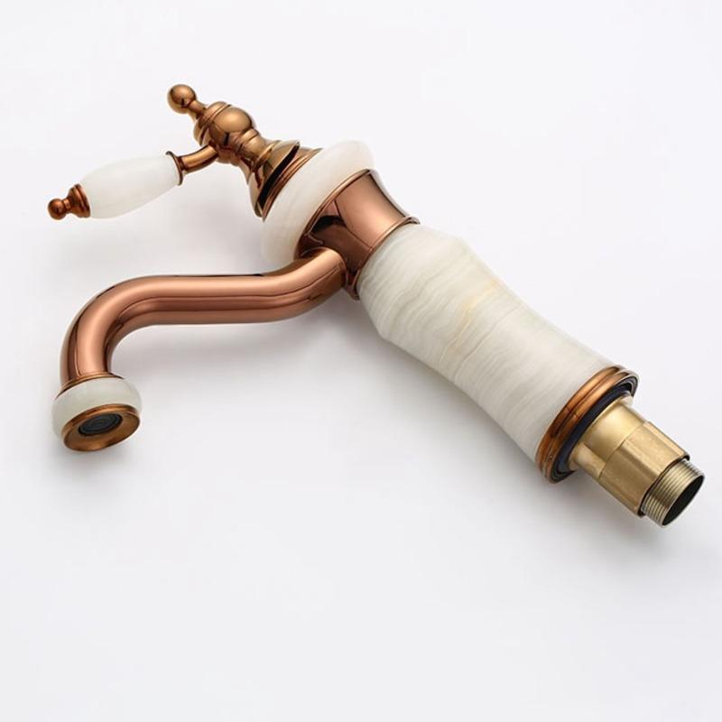 European Style Faucet Basin And Cold Sapphire All Copper Golden Washbasin Kitchen Bathroom Sink Faucets