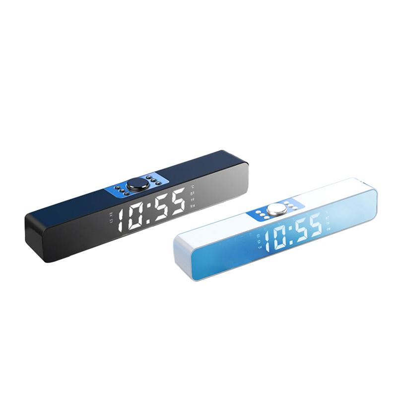 Portable Speakers Led Sound Bar Alarm Clock Wireless Bluetooth Speaker Home Theater Surround Soundbar For Pc Tv Computer
Portable Speakers Led Sound Bar Alarm Clock Wireless Bluetooth Speaker Home Theater Surround Soundbar For Pc Tv Computer