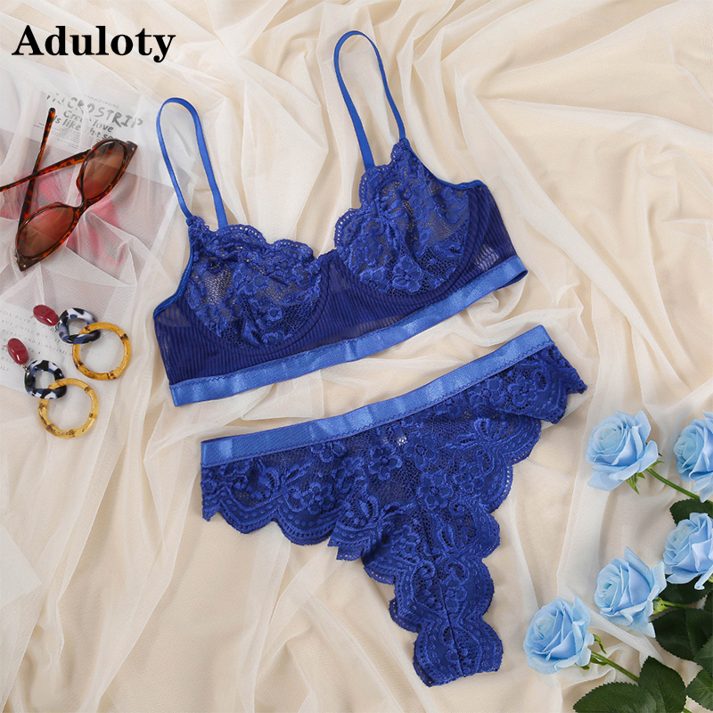 Aduloty New womens sexy lace embroidered lingerie set underwire gathering mesh see-through bra set ladies thong underwear set, Red
Aduloty New womens sexy lace embroidered lingerie set underwire gathering mesh see-through bra set ladies thong underwear set, Red