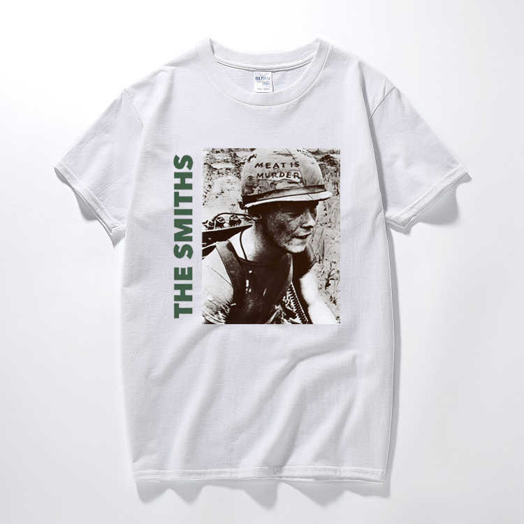 The Smiths T Shirt Top English Rock Band Meat Is Murder 1985 Morrissey Marr cotton short-sleeved O neck t-shirts euro size CY200521, White;black
The Smiths T Shirt Top English Rock Band Meat Is Murder 1985 Morrissey Marr cotton short-sleeved O neck t-shirts euro size CY200521, White;black