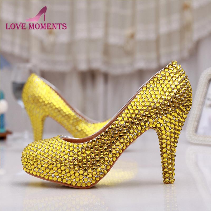 Gold Rhinestone Heels Handmade Sexy Women Platforms Bridal Wedding Shoes Evening Party Prom High Heel Bridesmaid Dress, Black
Gold Rhinestone Heels Handmade Sexy Women Platforms Bridal Wedding Shoes Evening Party Prom High Heel Bridesmaid Dress, Black