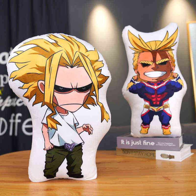 45cm My Hero Academia Plush Pillow Lovely Cartoon Anime Midoriya Izuku Bakugou Katsuki Todoroki Shoto Stuffed Soft Children Toy Y211119