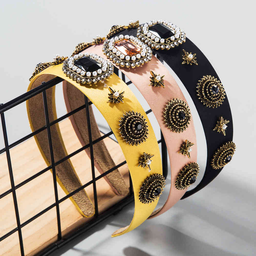 Baroque style hair band Diamond Pearl hair accessories wide-edge luxury walking female headband
Baroque style hair band Diamond Pearl hair accessories wide-edge luxury walking female headband