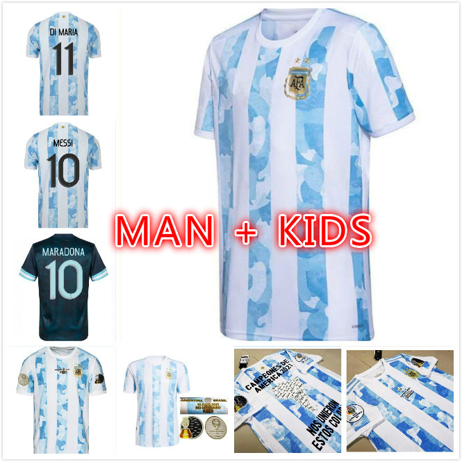 man kids kit 2021 Argentina Soccer Jerseys #10 MESSI KUN AGUERO Uniform Mens #21 DYBALA DI MARIA Home Away Football Shirt
man kids kit 2021 Argentina Soccer Jerseys #10 MESSI KUN AGUERO Uniform Mens #21 DYBALA DI MARIA Home Away Football Shirt