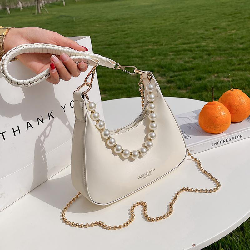 Totes Summer 2021 Half Moon Pearl Small Shoulder Bags For Women Unique Design Chain Hobo Ladies Crossbody Baguette Girls Handbags, Black
Totes Summer 2021 Half Moon Pearl Small Shoulder Bags For Women Unique Design Chain Hobo Ladies Crossbody Baguette Girls Handbags, Black