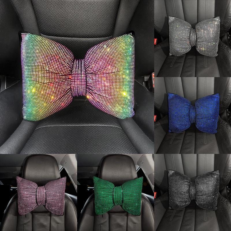 Seat Cushions Colorful Rhinestones Full Diamond Bowknot Fashion Sparking Car Interior Ornaments Universal Waist Neck Pillow Headrest
Seat Cushions Colorful Rhinestones Full Diamond Bowknot Fashion Sparking Car Interior Ornaments Universal Waist Neck Pillow Headrest