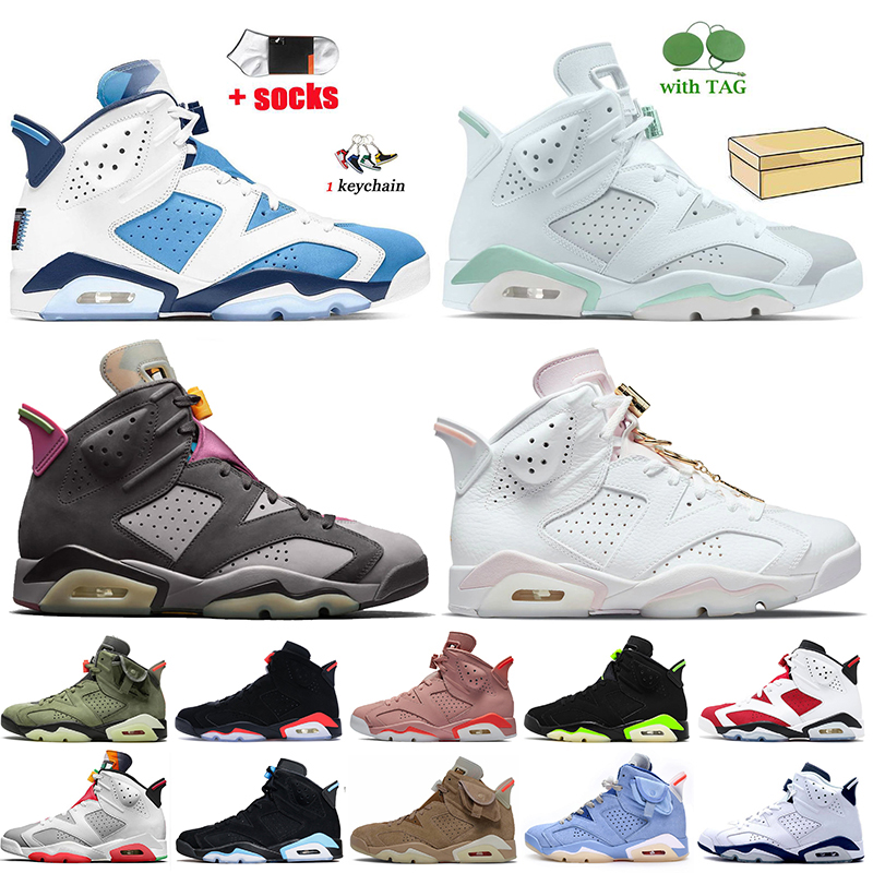 Outdoor Sports Jordan Retro 6 Mens Basketball Shoes Air Jorden 6s Jumpman UNC Tiffany Blue Bordeaux Gold Hoops Travis Scotts British Khaki C
Outdoor Sports Jordan Retro 6 Mens Basketball Shoes Air Jorden 6s Jumpman UNC Tiffany Blue Bordeaux Gold Hoops Travis Scotts British Khaki C