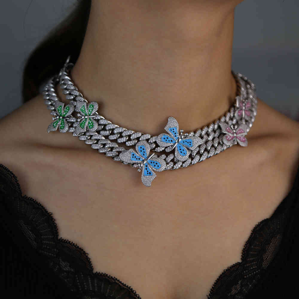 hIP HOP butterfly charm choker 12mm Miami cuban link chain women lady 16 18 choker necklace drop ship wholesale X0509
hIP HOP butterfly charm choker 12mm Miami cuban link chain women lady 16 18 choker necklace drop ship wholesale X0509