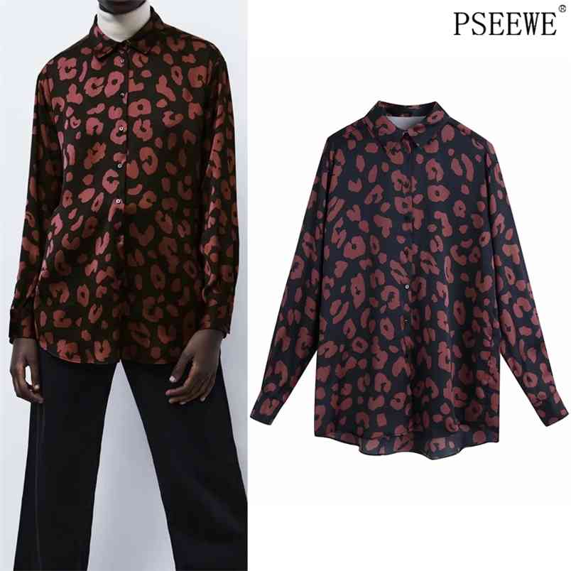 Top Women Black Animal Print Satin Shirt Woman Collared Long Sleeve Button Up Vintage Casual Blouse 210519
Top Women Black Animal Print Satin Shirt Woman Collared Long Sleeve Button Up Vintage Casual Blouse 210519