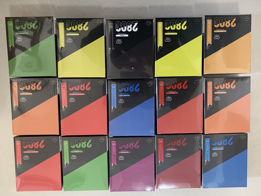 Delivery Duty Paid Puff 2800 electronic cigarettes Disposable E-cigarette vape Device 1500mAh Battery VS puff Bar Plus Bang XXL elf esco bars elux
Delivery Duty Paid Puff 2800 electronic cigarettes Disposable E-cigarette vape Device 1500mAh Battery VS puff Bar Plus Bang XXL elf esco bars elux