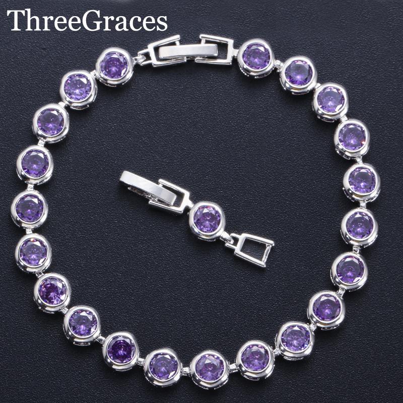 Link, Chain ThreeGraces Classic Silver Color Round Purple Cubic Zirconia Crystal Women Friendship Tennis Bracelets For Dancing Party BR108, Black
Link, Chain ThreeGraces Classic Silver Color Round Purple Cubic Zirconia Crystal Women Friendship Tennis Bracelets For Dancing Party BR108, Black