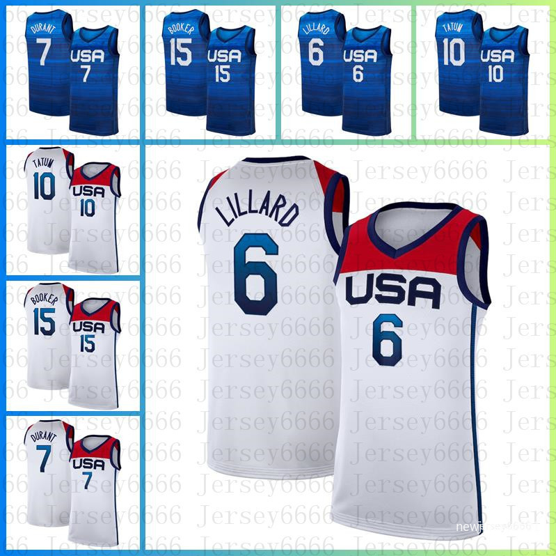 2020 Summer Olympics 6 Damian Lillard Kevin 7 Durant Basketball Devin 15 Booker Jersey 10 Jayson Tatum Mens National Team US USA Home Away Blue white Jersey Size S-XXL, 2021 new jersey
2020 Summer Olympics 6 Damian Lillard Kevin 7 Durant Basketball Devin 15 Booker Jersey 10 Jayson Tatum Mens National Team US USA Home Away Blue white Jersey Size S-XXL, 2021 new jersey