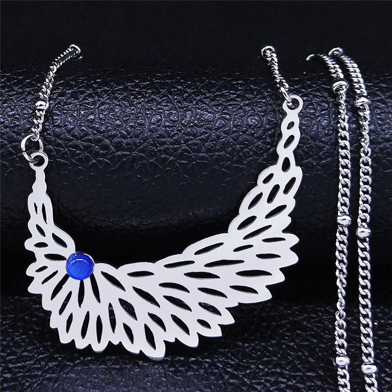 Pendant Necklaces 2021 Fashion Wing Opal Natural Stone Stainless Steel Charm Silver Color Jewelry Bijoux Femme NXS04
Pendant Necklaces 2021 Fashion Wing Opal Natural Stone Stainless Steel Charm Silver Color Jewelry Bijoux Femme NXS04