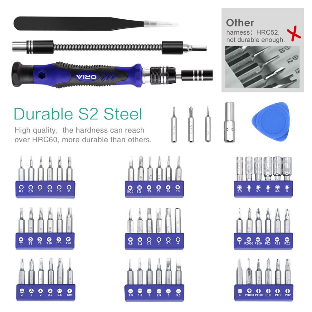 ORIGIN Precision Key Set Bit 65-in-1 Magnetic Fence Key Kit for Game Console PC Tablet Electronic Repair Tool