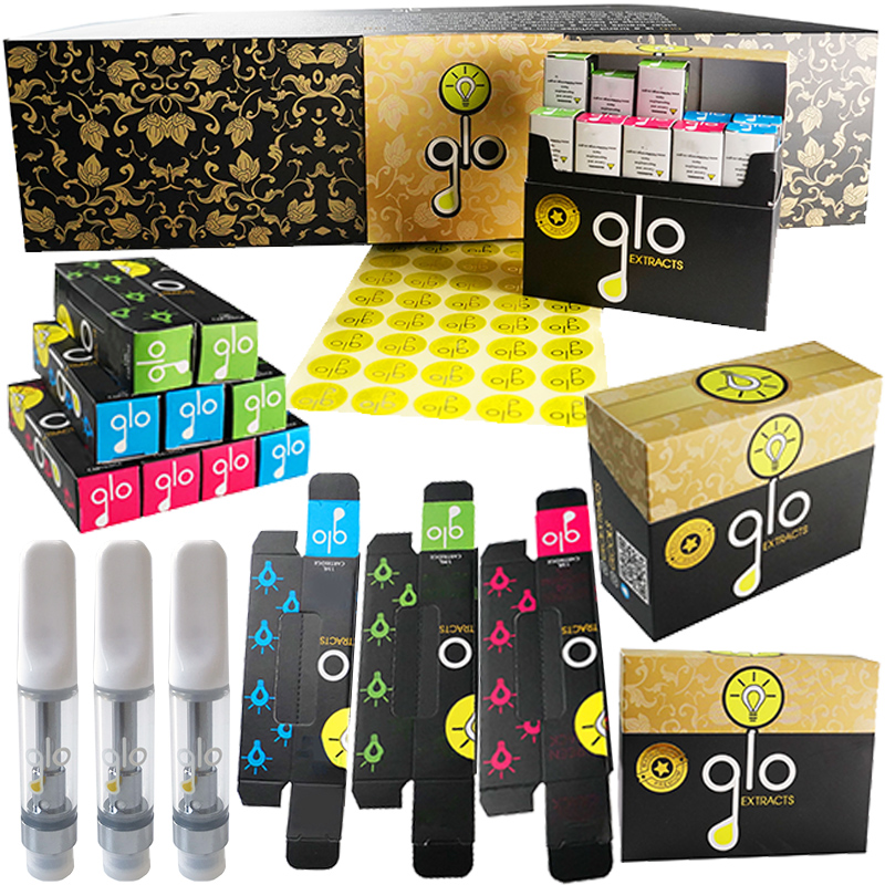 GLO Extracts Vape Cartridges Atomizers Newest Packaging 0.8ml Ceramic Dab Pen With Security QR Code 510 Thread Thick Oil Carts Tank Vapes Ca
GLO Extracts Vape Cartridges Atomizers Newest Packaging 0.8ml Ceramic Dab Pen With Security QR Code 510 Thread Thick Oil Carts Tank Vapes Ca