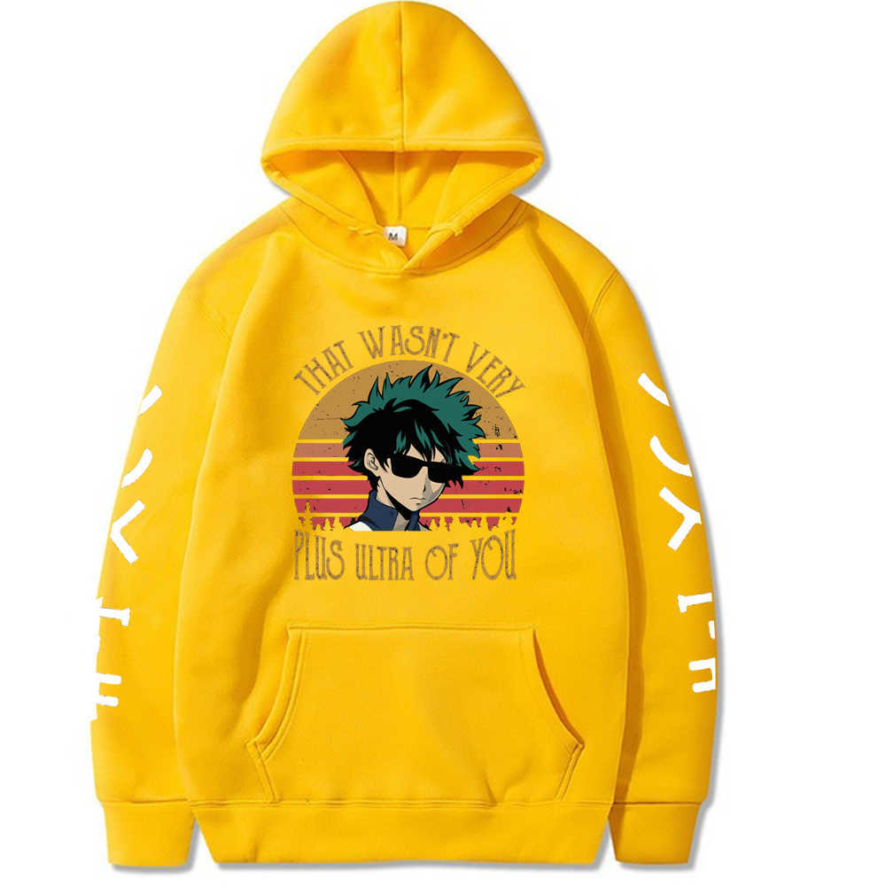 My Hero Academia That Wasn'T Very Plus Ultra Of You Printed Men/women Hoodie Long Sleeve Sweatshirt Y0804