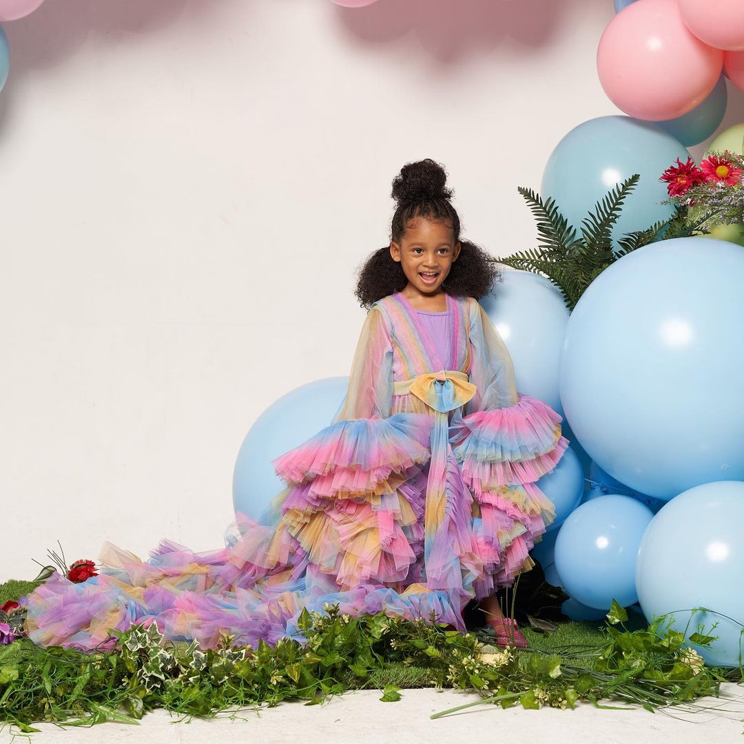 Colorful Tulle Sleepwear Robes Maternity Women Rainbow Bridal Ruffles Pregnant Woman Photoshoot Dress Long Sleeve Sheer Party Gowns