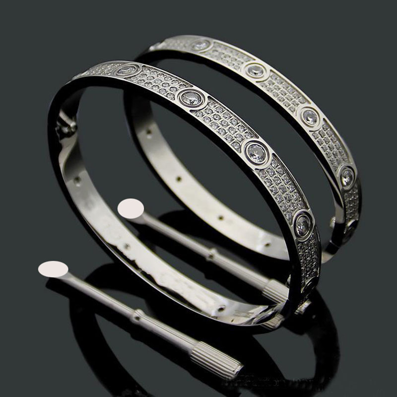 High Quality Titanium Steel Bangles 3 Row Full Diamond Bracelet Fashion Women Men Christmas Bangle Bracelets Jewelry Gift Size (16 -19)
High Quality Titanium Steel Bangles 3 Row Full Diamond Bracelet Fashion Women Men Christmas Bangle Bracelets Jewelry Gift Size (16 -19)