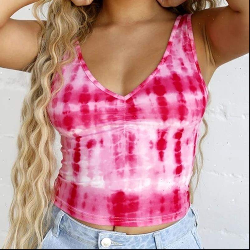 summer women tanks short deep v neck sleeveless backless tie dye printed fashion female slim vest, White
summer women tanks short deep v neck sleeveless backless tie dye printed fashion female slim vest, White