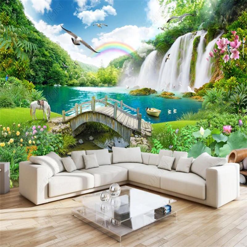 Wallpapers Natural Landscape Painting Waterfall Bedroom Decor Self-adhesive Wallpaper 3d Po Wall Paper Home Mural Papel Tapiz, Canvas material
Wallpapers Natural Landscape Painting Waterfall Bedroom Decor Self-adhesive Wallpaper 3d Po Wall Paper Home Mural Papel Tapiz, Canvas material