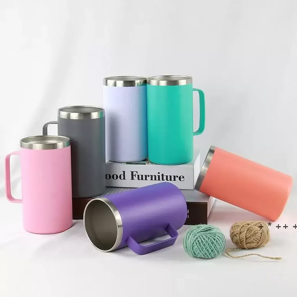24oz Coffee Mug Camping Travel Tumbler water bottle Stainless Steel Double Wall Vacuum Insulated with Handle and Lid sea way WJY591, Customize
24oz Coffee Mug Camping Travel Tumbler water bottle Stainless Steel Double Wall Vacuum Insulated with Handle and Lid sea way WJY591, Customize