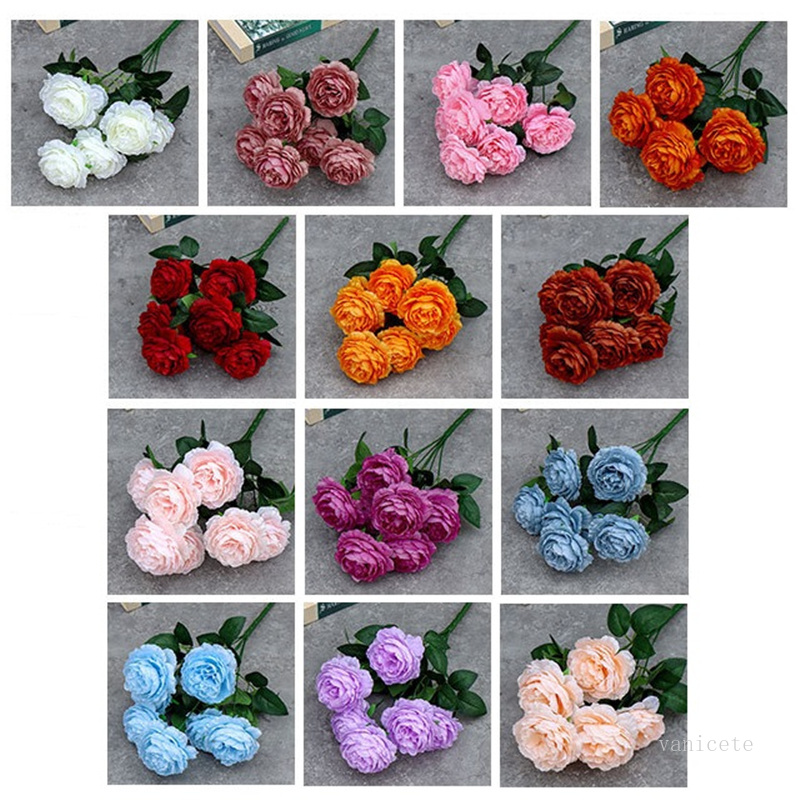 Artificial Silk Peony Flowers Bouquets 7 Heads Core Spun Peonys Wedding Flower Bouquet Home Decoration T9I001269, As picture
Artificial Silk Peony Flowers Bouquets 7 Heads Core Spun Peonys Wedding Flower Bouquet Home Decoration T9I001269, As picture