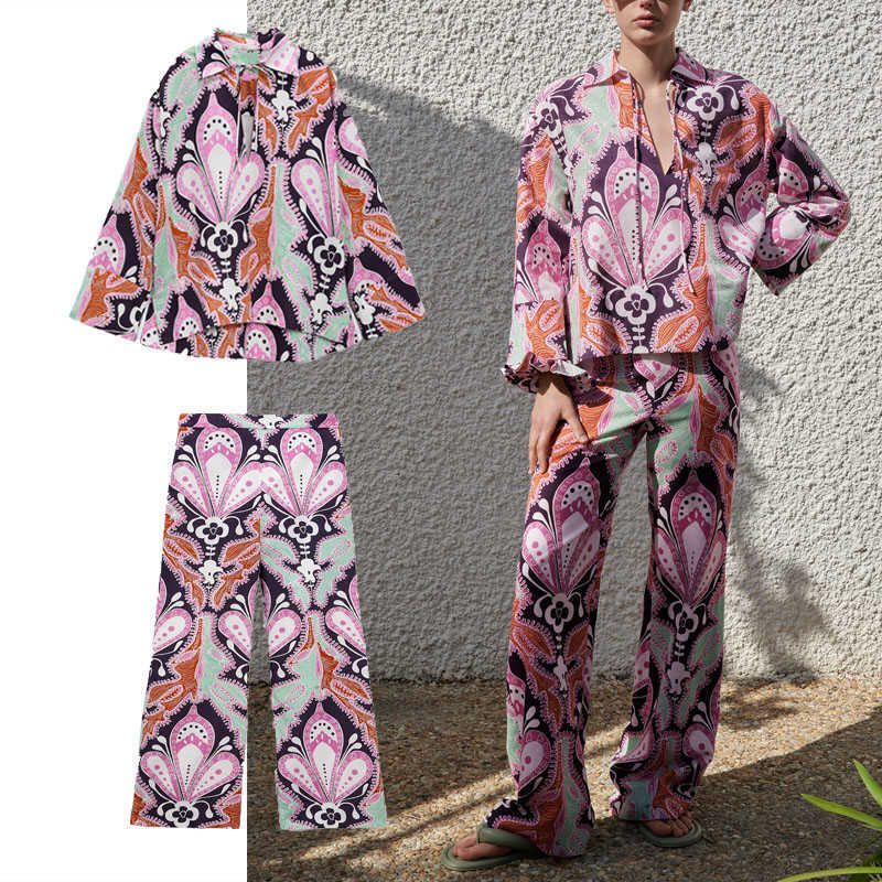 Za Summer Print Irregular Blouse Women Loose Long Sleeve Vintage Shirt Chic Side Vents Feminine Casual Tied Blouses Top 210602
Za Summer Print Irregular Blouse Women Loose Long Sleeve Vintage Shirt Chic Side Vents Feminine Casual Tied Blouses Top 210602