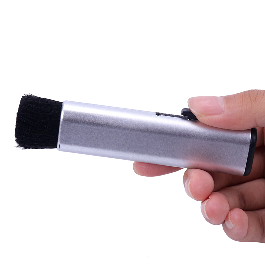 1PC Car Conditioning Air Outlet Brush Retractable Cleaning Detailing Brushes Computer Keyboard Cleaning Plastic Small Soft Care Tool