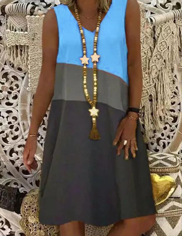 fashion loose casual floral print women dress v neck multicolor summer sleeveless, Black;gray
fashion loose casual floral print women dress v neck multicolor summer sleeveless, Black;gray
