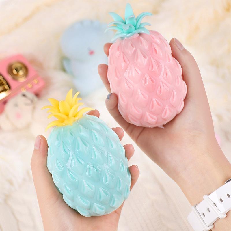 Fun Soft Pineapple Anti Stress Ball Stress Reliever Toy For Children Adult Fidget Squishy Antistress Creativity Cute Fruit Toys