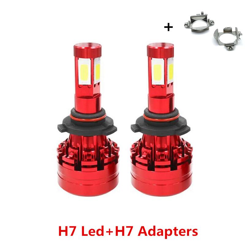 Car Headlights H7 Led Bulbs Kit COB Chip+H7 Adapters Holders Retainer For - C ML CLK GLA GL GLS Class Etc (Low Beam)
Car Headlights H7 Led Bulbs Kit COB Chip+H7 Adapters Holders Retainer For - C ML CLK GLA GL GLS Class Etc (Low Beam)