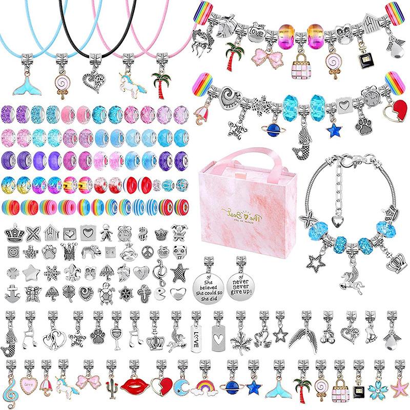 Other Christmas Present Alloy Beads Kit For DIY Child Bracelet Jewerly Making Accessories Charm Big Hole Crystal Bead Gift Box
Other Christmas Present Alloy Beads Kit For DIY Child Bracelet Jewerly Making Accessories Charm Big Hole Crystal Bead Gift Box