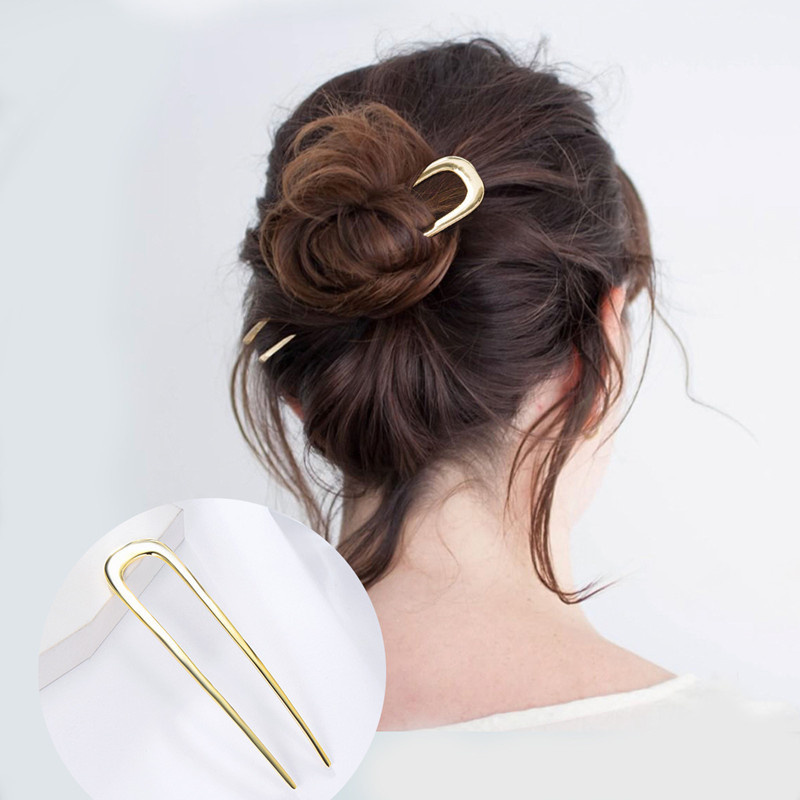 CHIMERA Metal Sticks Bun pins Retro Simple Gold U-Shape Alloy Updo Hair Fork Clips Women Lady Styling Tool Accessories
CHIMERA Metal Sticks Bun pins Retro Simple Gold U-Shape Alloy Updo Hair Fork Clips Women Lady Styling Tool Accessories