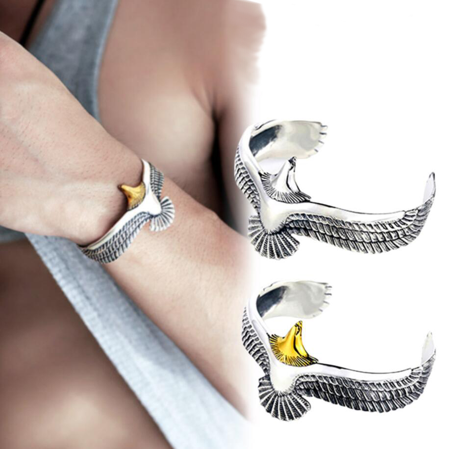 Vintage Viking Raven Eagle Bracelet Bangle Pagan Jewelry Eagle Cuff Wristband Retro Opening Adjustable Women Men Bangles Jewelry
Vintage Viking Raven Eagle Bracelet Bangle Pagan Jewelry Eagle Cuff Wristband Retro Opening Adjustable Women Men Bangles Jewelry