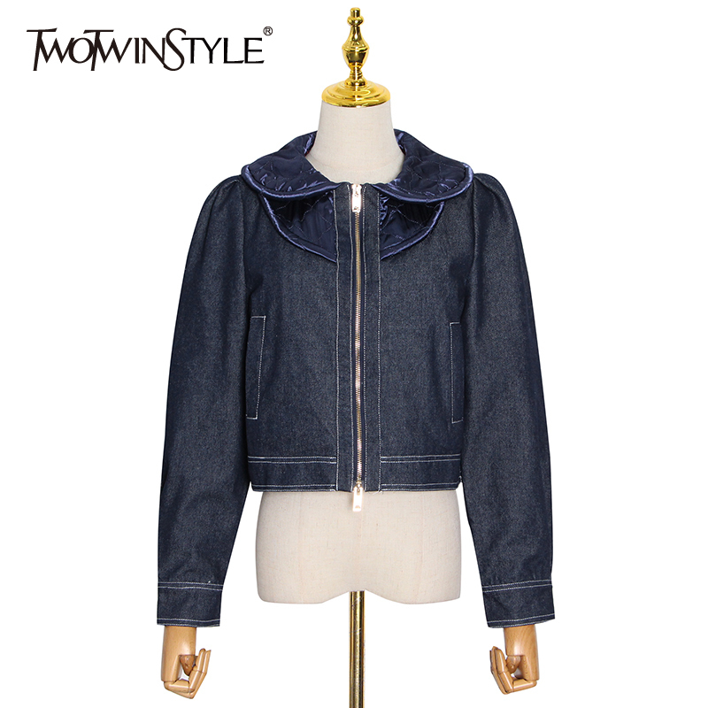 Denim Casual Jacket For Women Lapel Long Sleeve Large Size Solid Jackets Female Fashion Clothing Autumn 210524, Darkblue
Denim Casual Jacket For Women Lapel Long Sleeve Large Size Solid Jackets Female Fashion Clothing Autumn 210524, Darkblue