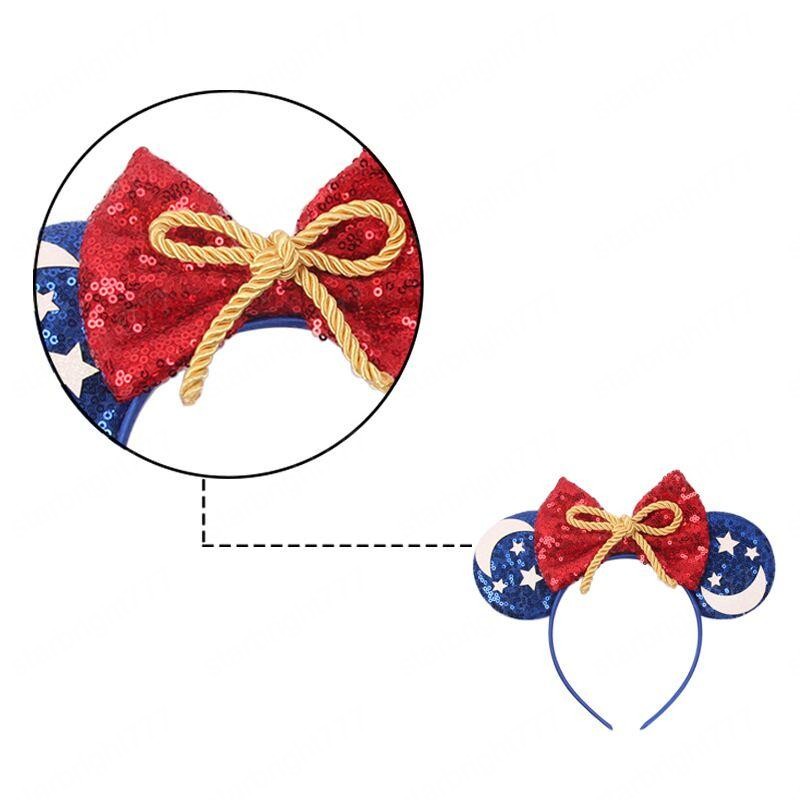 2021 Cute Baby Girls Party Hair Accessory Sequin mouse ear Kids Hair Sticks Fashion Children Cartoon Headbands