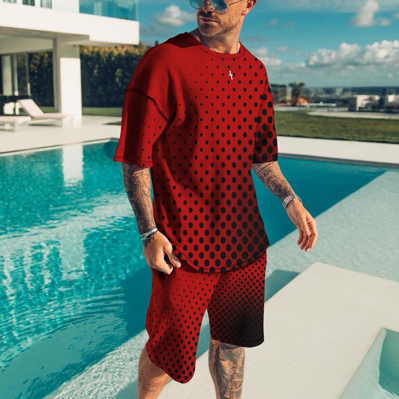 Jogging Clothing Men's Sets Tracksuit Men Oversized Clothes Vintage Streetwear Creative Pattern Short Outfits Summer Tshirt Shorts 2 Pieces, Black;red
Jogging Clothing Men's Sets Tracksuit Men Oversized Clothes Vintage Streetwear Creative Pattern Short Outfits Summer Tshirt Shorts 2 Pieces, Black;red