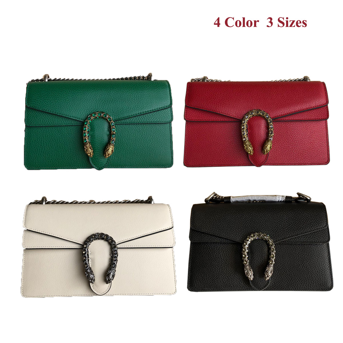 Leather chain bag Luxurys Designers Bags Tiger head buckle Luxury Shouler Purse Women Leather Crossbody Handbag Striated tiger head Stirrup accessories, Green
Leather chain bag Luxurys Designers Bags Tiger head buckle Luxury Shouler Purse Women Leather Crossbody Handbag Striated tiger head Stirrup accessories, Green