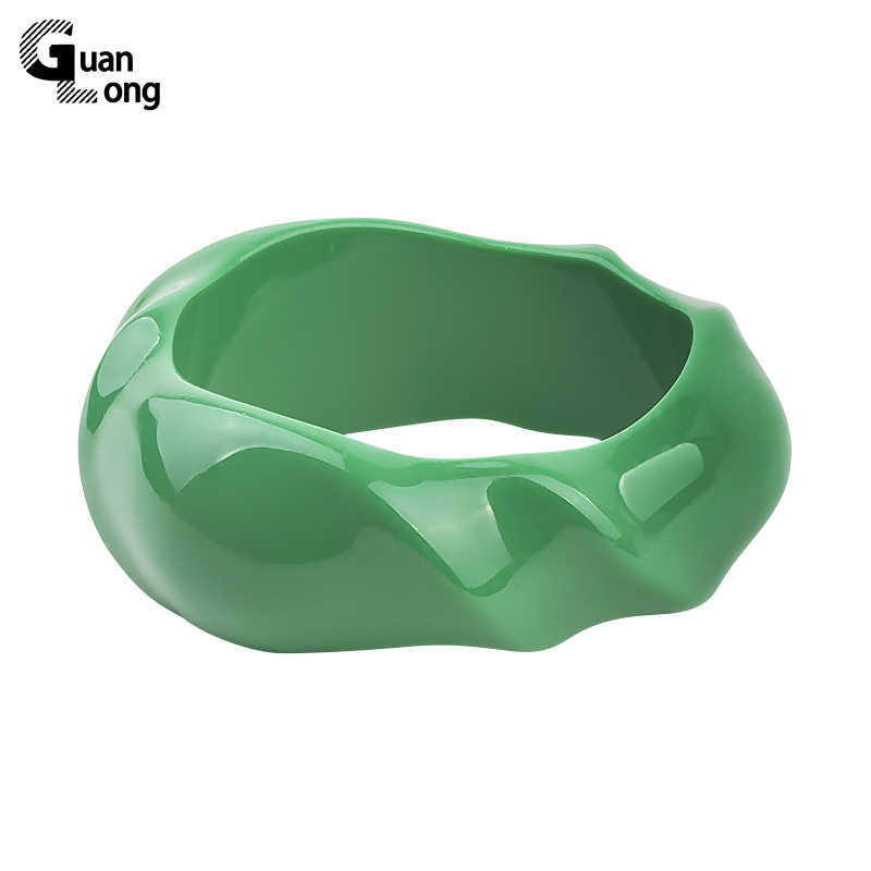 Guanlong Simple Fashion Irregular Monochrome Resin Acrylic Thick Bottom Craft Bracelet Bangle for Women Girls Jewelry Wholesale Q0719
Guanlong Simple Fashion Irregular Monochrome Resin Acrylic Thick Bottom Craft Bracelet Bangle for Women Girls Jewelry Wholesale Q0719