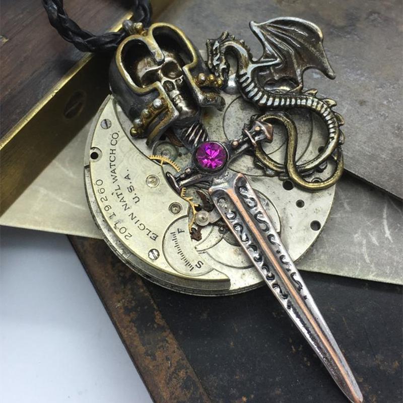 Pendant Necklaces Fashion Exquisite Magic Sword Retro Men Necklace Banquet Party High Quality Accessories
Pendant Necklaces Fashion Exquisite Magic Sword Retro Men Necklace Banquet Party High Quality Accessories