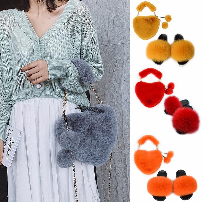 Ladies Summer Real Fur Slippers Fashion Plush Sandals Sweet Bags Luxury Shoes Women's Slides Cute Shoulder Bag, As shown
Ladies Summer Real Fur Slippers Fashion Plush Sandals Sweet Bags Luxury Shoes Women's Slides Cute Shoulder Bag, As shown