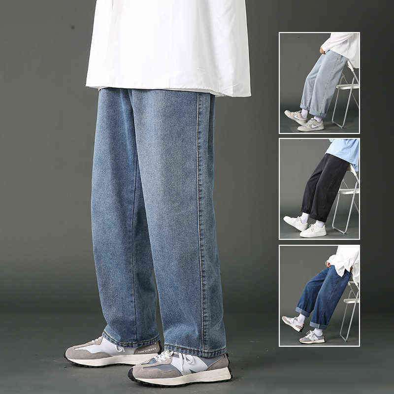 2022 New Street Casual Loose Jeans Men's Korean Fashion Straight Wide Leg Pants Couple Black Blue Light 0124
2022 New Street Casual Loose Jeans Men's Korean Fashion Straight Wide Leg Pants Couple Black Blue Light 0124