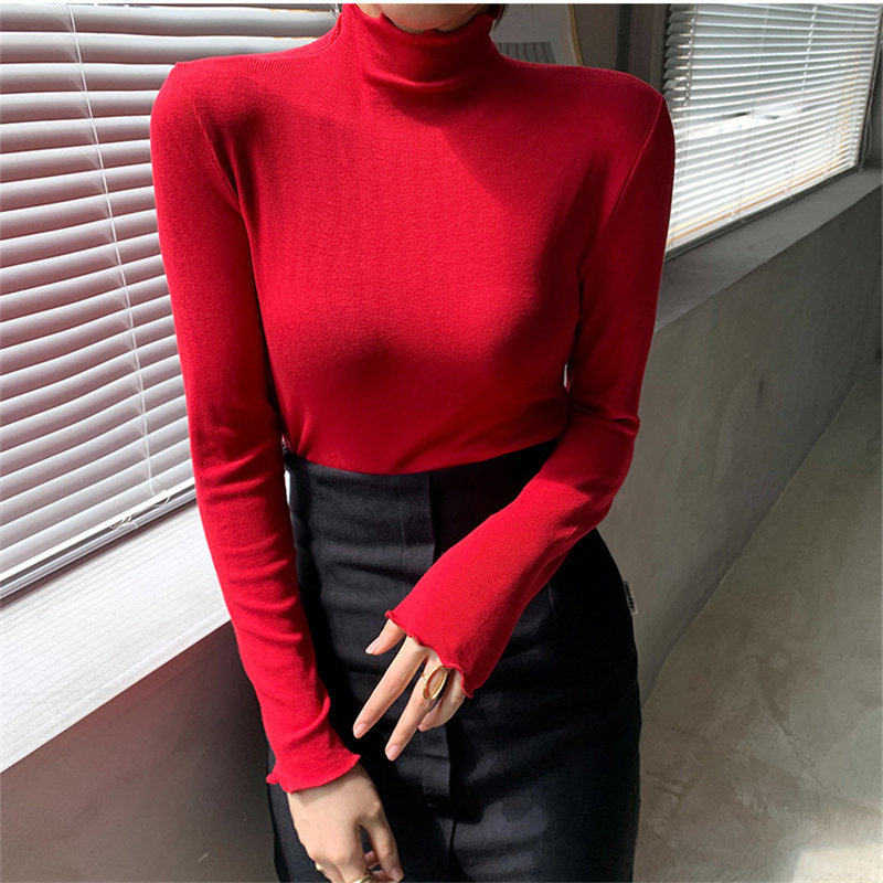 Fashion Women Arrival Shirt Solid Warm Thicken Large Size Casual Basic Korea Brief Minimalist Tops T-shirt 210421
