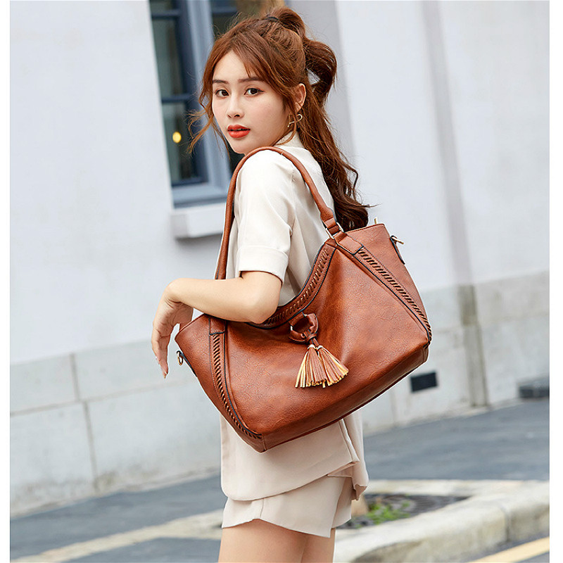 Women's Leather Shoulder Bags Vintage Handbags Designer Crossbody Bag Female Trend